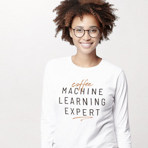 Koffiemachine leren expert t-shirt