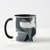 KoffieMok - Abstract ontwerp, 'blades' Mok (Links)