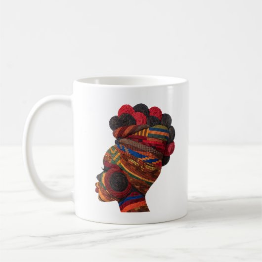 Koffiemok 'De Kunst van Vrouwelijke Quilters' Vier (Links)