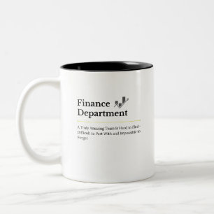 Koffiemok Finance Afdeling Tweekleurige Koffiemok