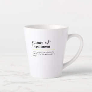 Koffiemok Financiële Afdeling Latte Mok