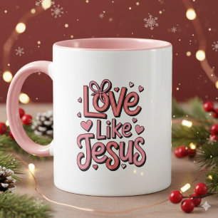 Koffiemok Love Like Jesus Christelijk 330 ml Mok