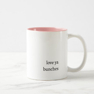 Koffiemok Love ya bunches Tweekleurige Koffiemok