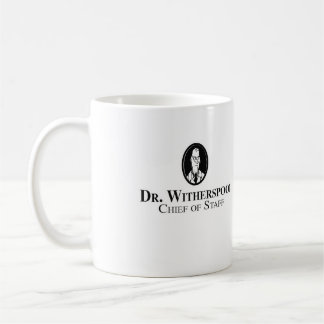 Koffiemok met "Dr. Witherspoon" logo