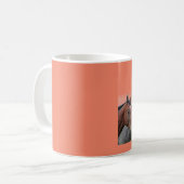 Koffiemok met drie paardenhoofden (Voorkant links)