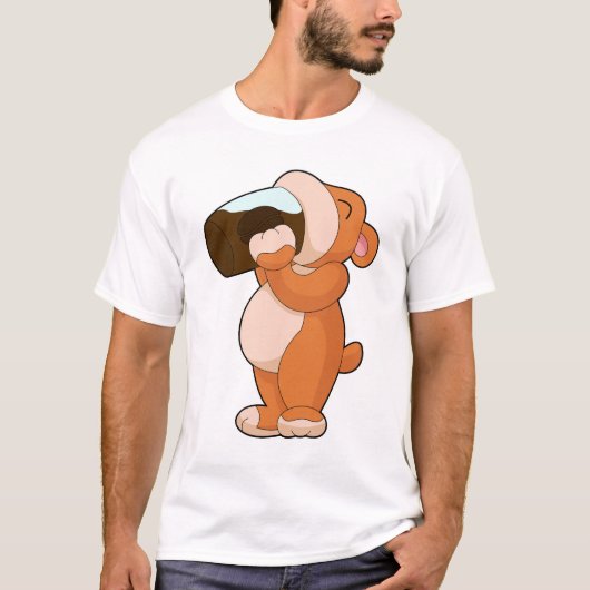Koffiemok met een beer t-shirt (Voorkant)