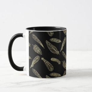 koffiemok met eendenveren mok