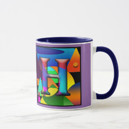 Koffiemok met initialen E en H Mok