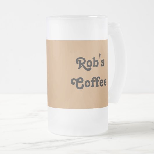 KoffieMok met  ontwerp Matglas Bierpul (Voorkant rechts)