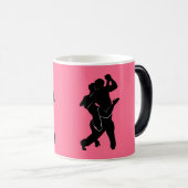 KoffieMok met Tango Dancer - Aangepaste kleuren Magische Mok (Voorkant rechts)