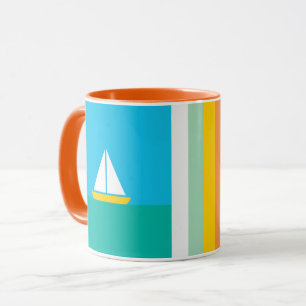 Koffiemok met vlotte zeilvaart mok