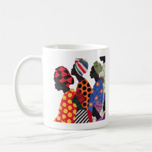 Koffiemok ter ere van de kunst van vrouwelijke qui