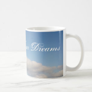 Koffiemok 'Volg je dromen' Witte wolken
