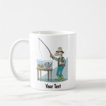 Koffiemok voor vissers