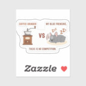 Koffiemolen vs My Frenchie Sticker (Vel)
