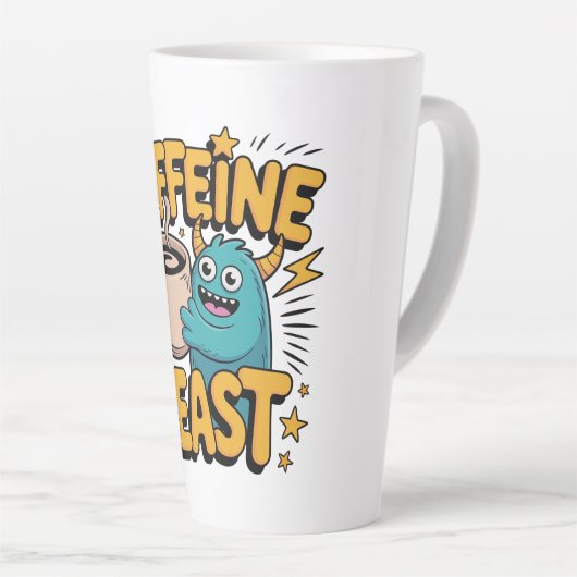 Koffiemonster Latte Mok (Rechterhoek)