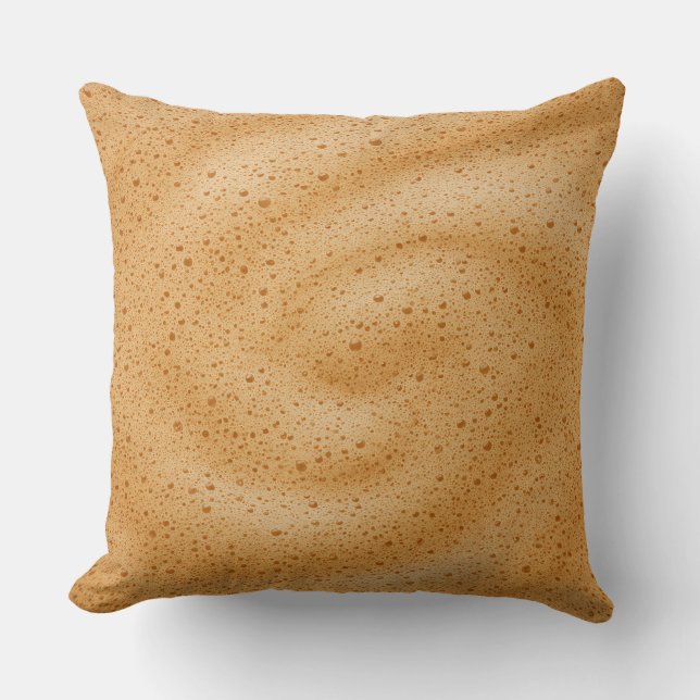 Koffiemousse textuur  kussen (Voorkant)