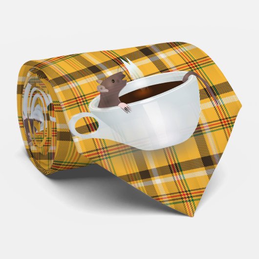 koffiemuis mannen stropdas (Opgerold)