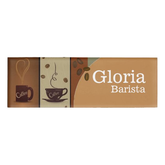 Koffienaamtag Naambadge (Voorkant)