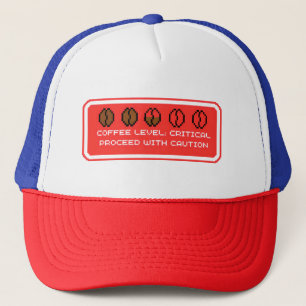Koffieniveau: kritisch trucker pet