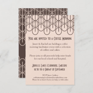 Koffieochtend fondsenwerving event uitnodiging