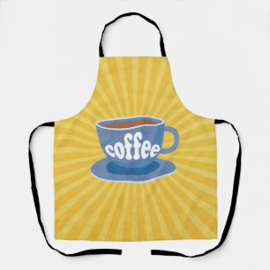 Koffieontwerp Retro Schort