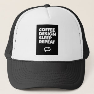 Koffieontwerp Slaapstand herhalen Trucker Pet