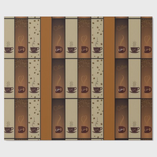 Koffieoverlooppapier Cadeaupapier (Vlak)