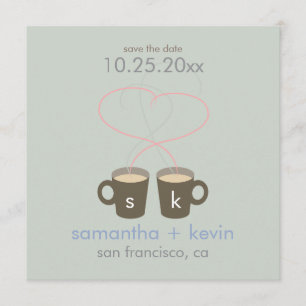 Koffieovers Datum opslaan Save The Date