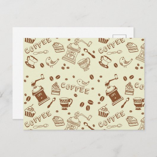 Koffiepatroon Briefkaart (Voorkant / Achterkant)