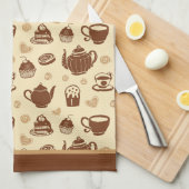 Koffiepatroon Keukenhanddoeken (Quarter Fold)