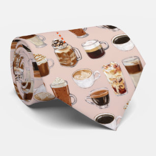 Koffiepatroon voor Drinken en desserts Stropdas