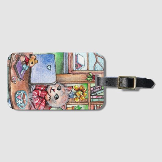 Koffiepauze Bagagelabel (Voorkant (horizontaal))