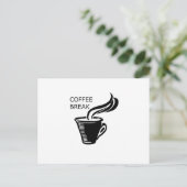 Koffiepauze Briefkaart (Staand voorkant)