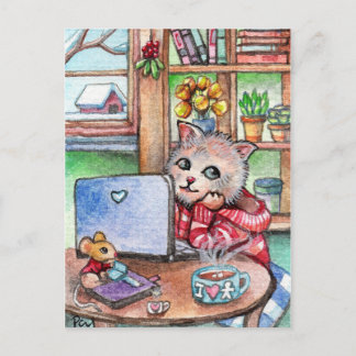 Koffiepauze Briefkaart