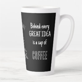 Koffiepauze – Geweldige ideeën – Latte kop – Op ma