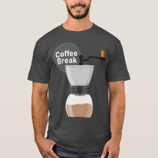 Koffiepauze koffiecafé t-shirt
