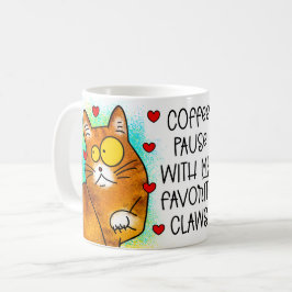Koffiepauze met mijn favoriete klauwen koffiemok