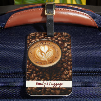 Koffiepauze naam bagagelabel