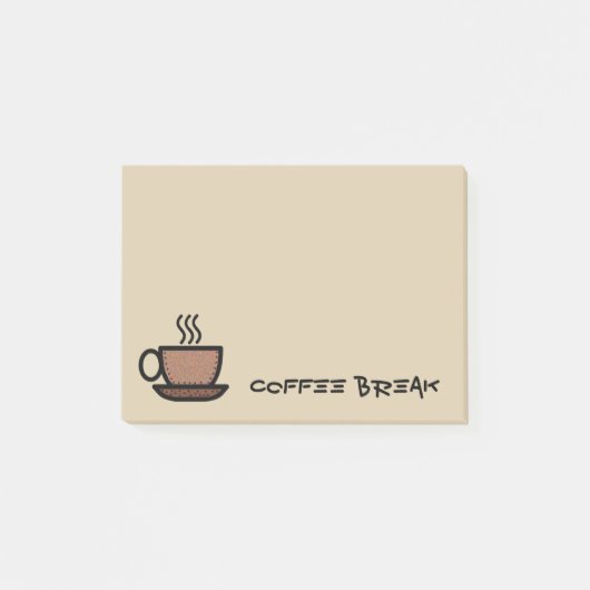 Koffiepauze Post-it® Notes (Voorkant)