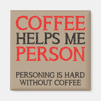 Koffiepersoon Personen Funny Fridge Magnet Magneet