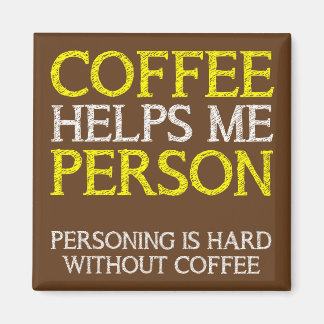 Koffiepersoon Personen Funny Fridge Magnet Magneet
