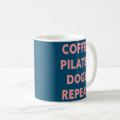 Koffiepiloot voor vrouwen Honden herhalen Koffiemok (Voorkant rechts)