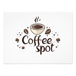Koffieplek koffiekopje foto afdruk