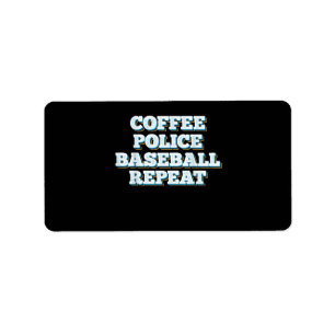 Koffiepolitie honkbal herhalen etiket