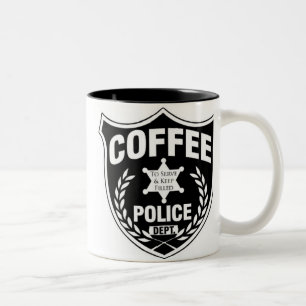 Koffiepolitie Tweekleurige Koffiemok