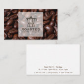 Koffiepot en bonen visitekaartje (Voorkant / Achterkant)