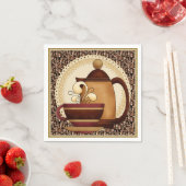Koffiepot en Mok papieren servet (Insitu)