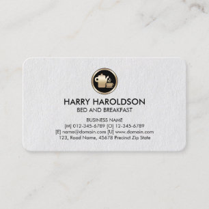 Koffiepot Icon Bed Ontbijt Premium Business Card Visitekaartje