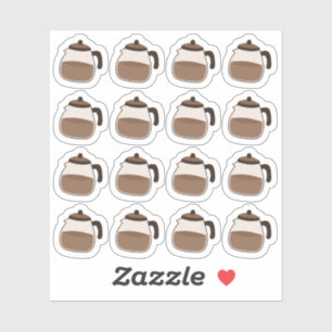 Koffiepotten Koffiepauze Decoratieve Bujo Planner Sticker